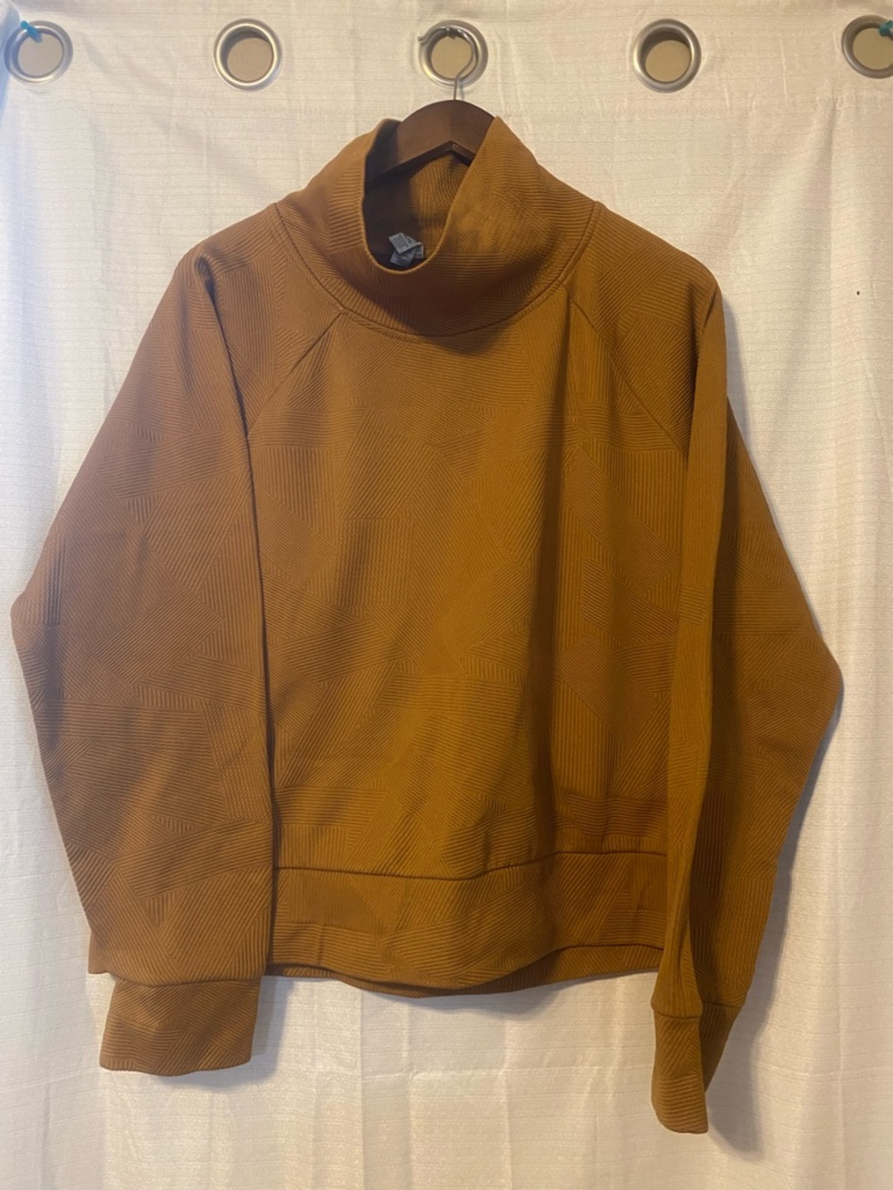 Mustard Yellow Knit Turtleneck Pullover RBX Active